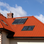 Solar thermal panel in Staffordshire