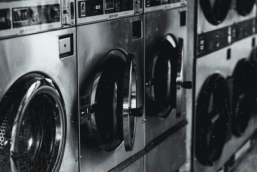 Washing machines in a row