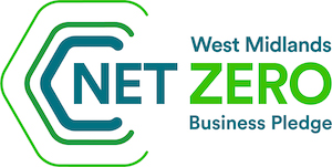 West Midlands Net Zero business pledge logo