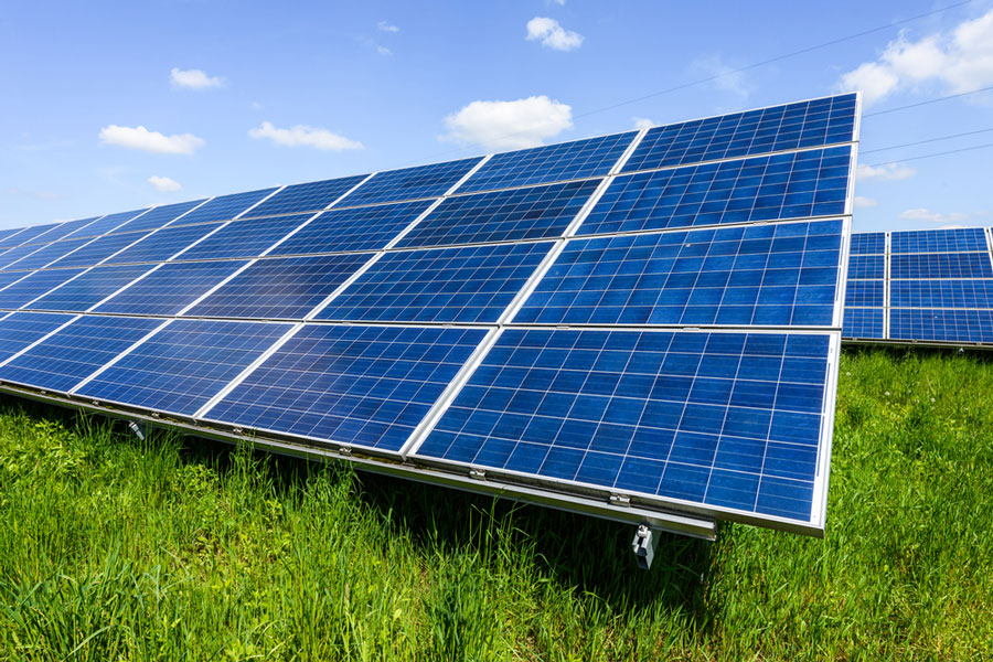 Solar panels used in a Power Purchase Agreement