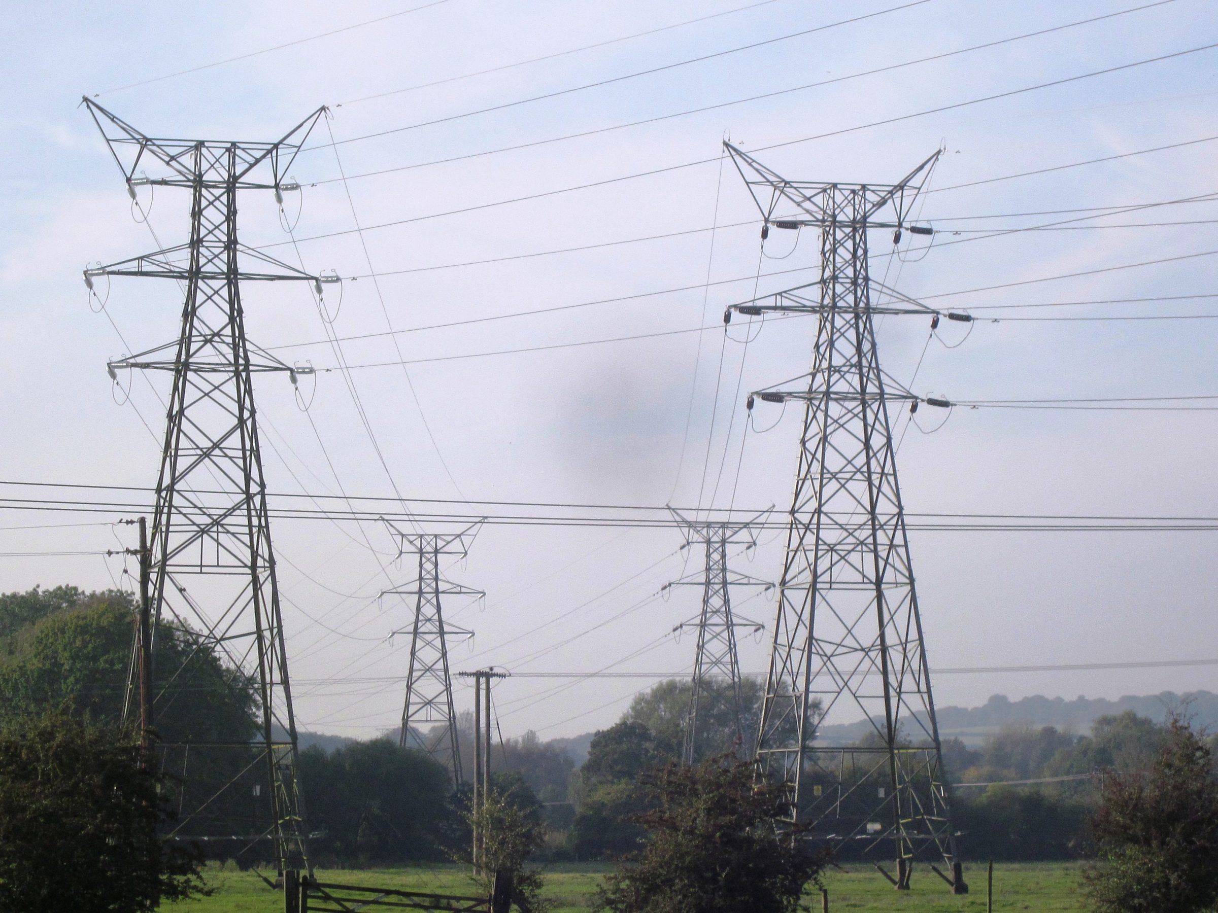 Powering ahead - the first sites have been announced where residents will receive £250 a year off their energy bills because they live near electricity pylons. Picture: John Butterworth