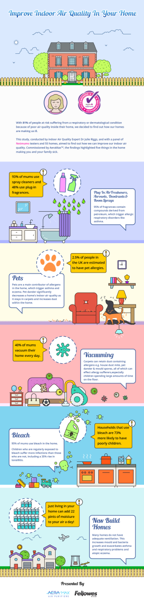 Indoor air quality infographic